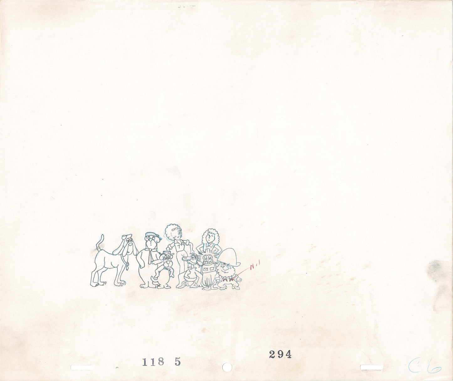 Yogi's Galaxy Goof-ups Production Animation Cel and Drawing from Hanna Barbera 1978 4