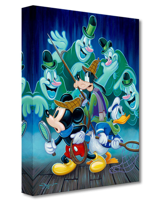 Mickey Mouse Walt Disney Fine Art Tim Rogerson Limited Edition of 1500 Treasures on Canvas Print TOC "Ghost Chasers"