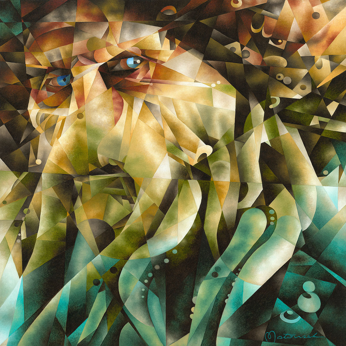 Pirates of the Caribbean Walt Disney Fine Art Tom Matousek Signed Limited Edition of 195 Print on Canvas "Davey Jones"