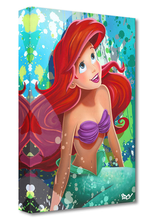 Ariel Disney Princess Walt Disney Fine Art by ARCY Limited Edition of 1500 TOC Treasures on Canvas Print "The Little Mermaid"