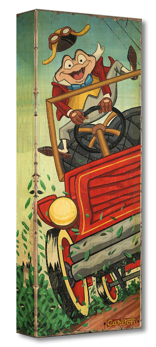 Ichabod Crane and Mr. Toad Walt Disney Fine Art Trevor Carlton Ltd Ed of 1500 TOC Treasures on Canvas Print "The Wild Ride"