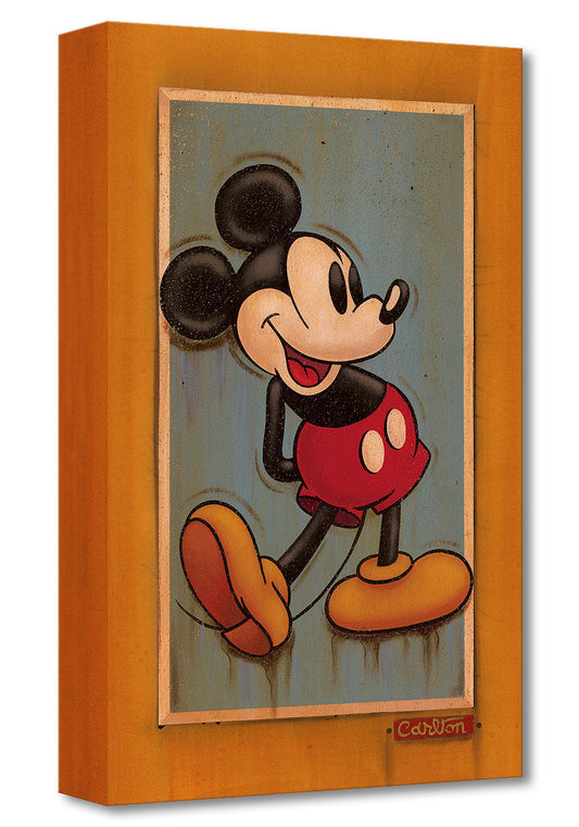 Mickey Mouse Walt Disney Fine Art Trevor Carlton Ltd Ed of 1500 TOC Treasures on Canvas Print "Vintage Mickey"