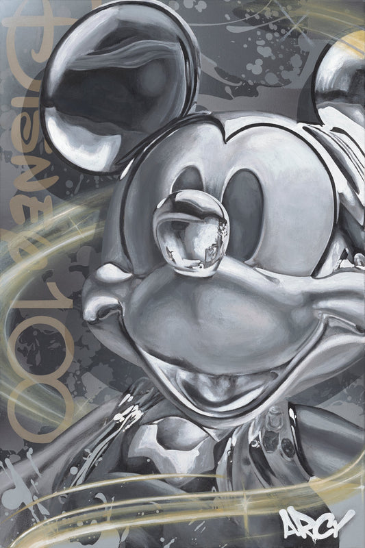 Mickey Mouse Walt Disney Fine Art ARCY Signed Limited Edition Print of 295 on Canvas - Celebrating 100 Years