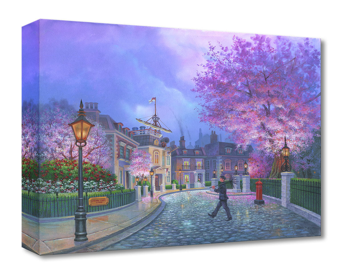 Mary Poppins Walt Disney Fine Art Michael Humphries Ltd Ed of 1500 TOC Treasures on Canvas Print "Cherry Tree Lane"