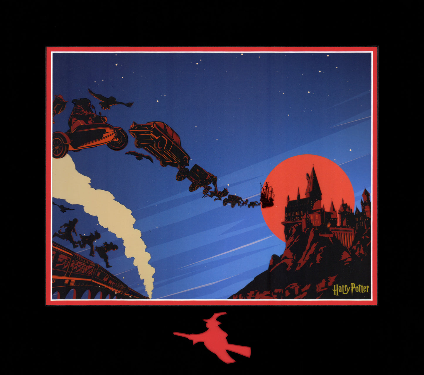 Harry Potter Journey to Hogwarts Litho-Cel Limited Edition of 35 AP/PP Custom Matted