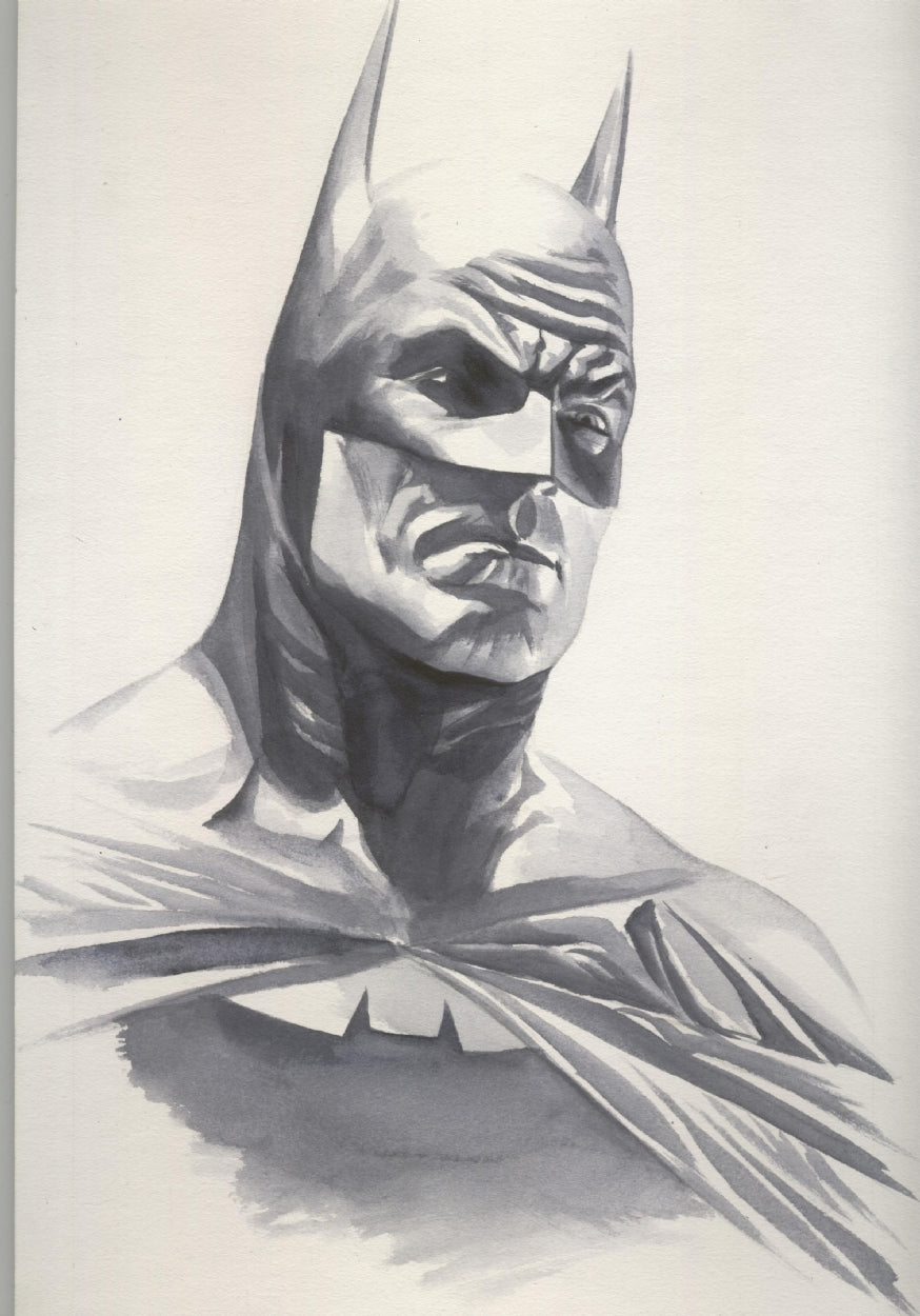 Gotham Knight Batman DC Alex Ross SIGNED Limited Edition Giclee Print on Paper FRAMED