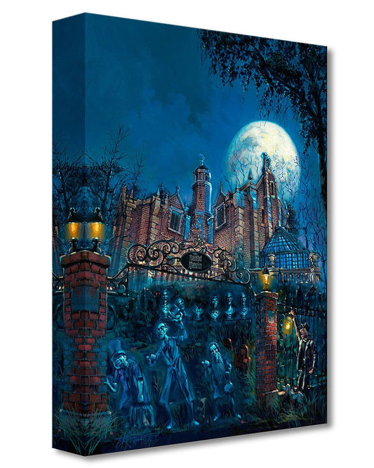 Haunted Mansion Walt Disney Fine Art Rodel Gonzalez Limited Edition of 1500 on Canvas "Haunted Mansion" Treasures on Canvas Print TOC