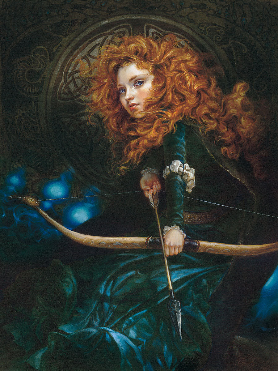 Brave Walt Disney Fine Art Heather Edwards Signed Limited Edition of 95 Print on Fine Art Paper "Her Father's Daughter"