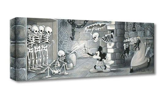 Mickey Mouse Skeleton Walt Disney Fine Art Michelle St. Laurent Limited Edition of 1500 Treasures on Canvas Print TOC "The Mad Doctor's Great Experiment"