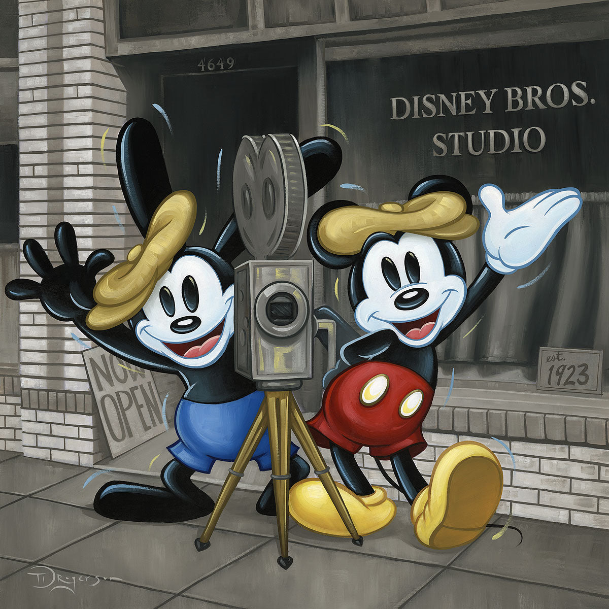 Sorcerer Mickey Mouse ''Mickey's Waves of Magic'' by Stephen Fishwick  Canvas Artwork – Limited Edition