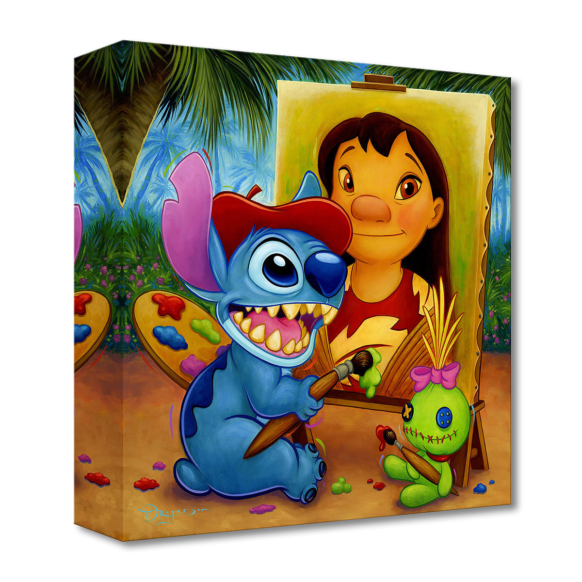Lilo and Stitch Walt Disney Fine Art Tim Rogerson Limited Edition Treasures on Canvas Print TOC "The Mona Lilo"