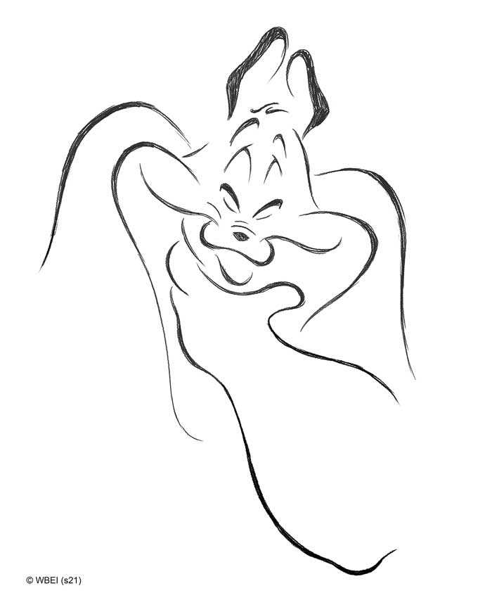 Smiling - Marc Anthony Serigraph Signed by Eric Goldberg Edition of 150 from Chuck Jones Gallery