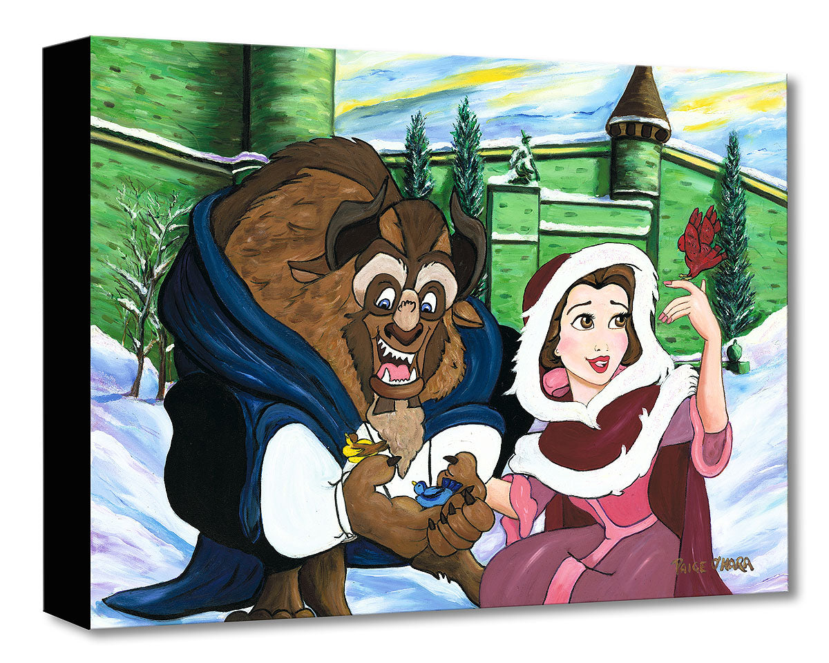 Beauty and the Beast Walt Disney Fine Art Paige O'Hara Ltd Ed of 1500 TOC Treasures on Canvas Print "Something Sweet"