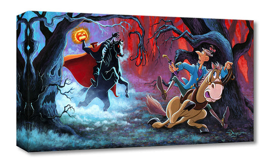 Headless Horseman and Ichabod Crane Walt Disney Fine Art Tim Rogerson Limited Edition Treasures on Canvas Print TOC "The Witching Hour"