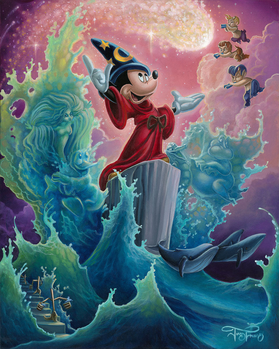 Lilo and Stitch Walt Disney Fine Art Jared Franco Signed Limited Edition of  195 on Canvas Friends of a Feather