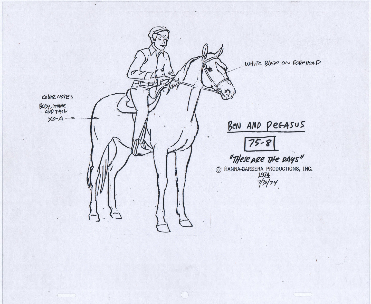 These Are The Days model cel of Bed 1974 Hanna-Barbera 2*