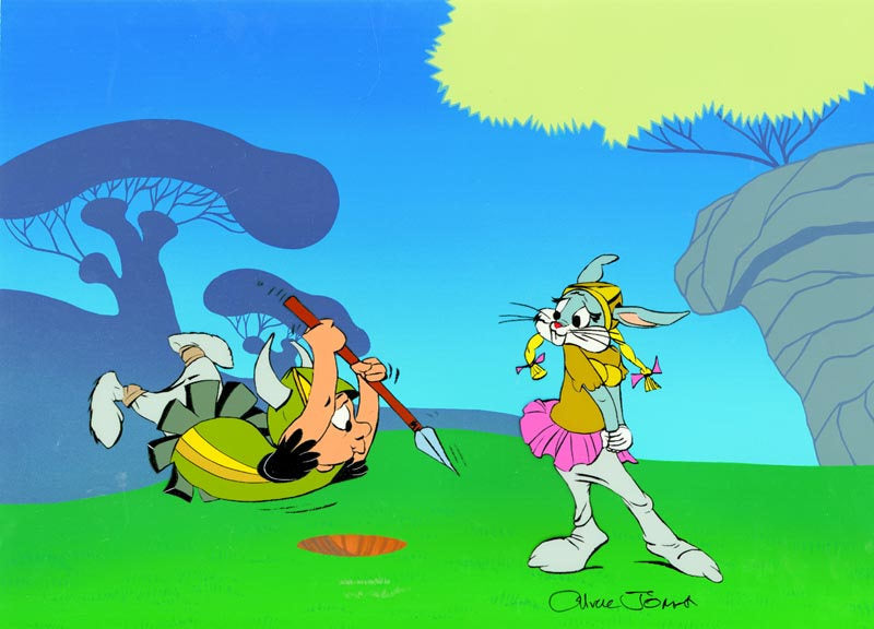 Chuck Jones Signed "Kill Da Wabbit" 2003 Warner Brothers Limited Edition Cel of 250
