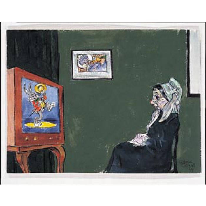 Chuck Jones Signed "Whisker's Mother" 1991 Warner Bro Limited Ed Litho of 350