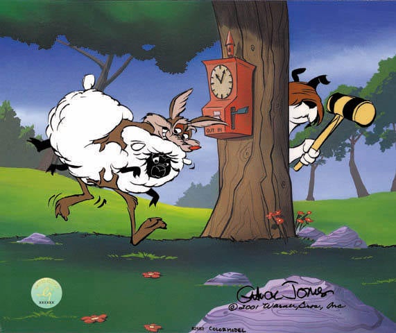 Chuck Jones "Ewe Thief!" 2001 Warner Brothers Limited Edition Cel of 60