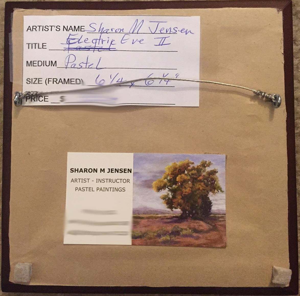 Original Miniature Pastel Painting from New Mexico artist Sharon Jensen e