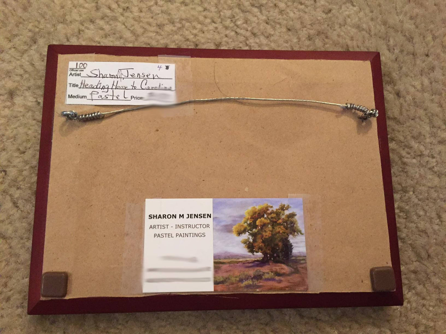 Original Miniature Pastel Painting from New Mexico artist Sharon Jensen b