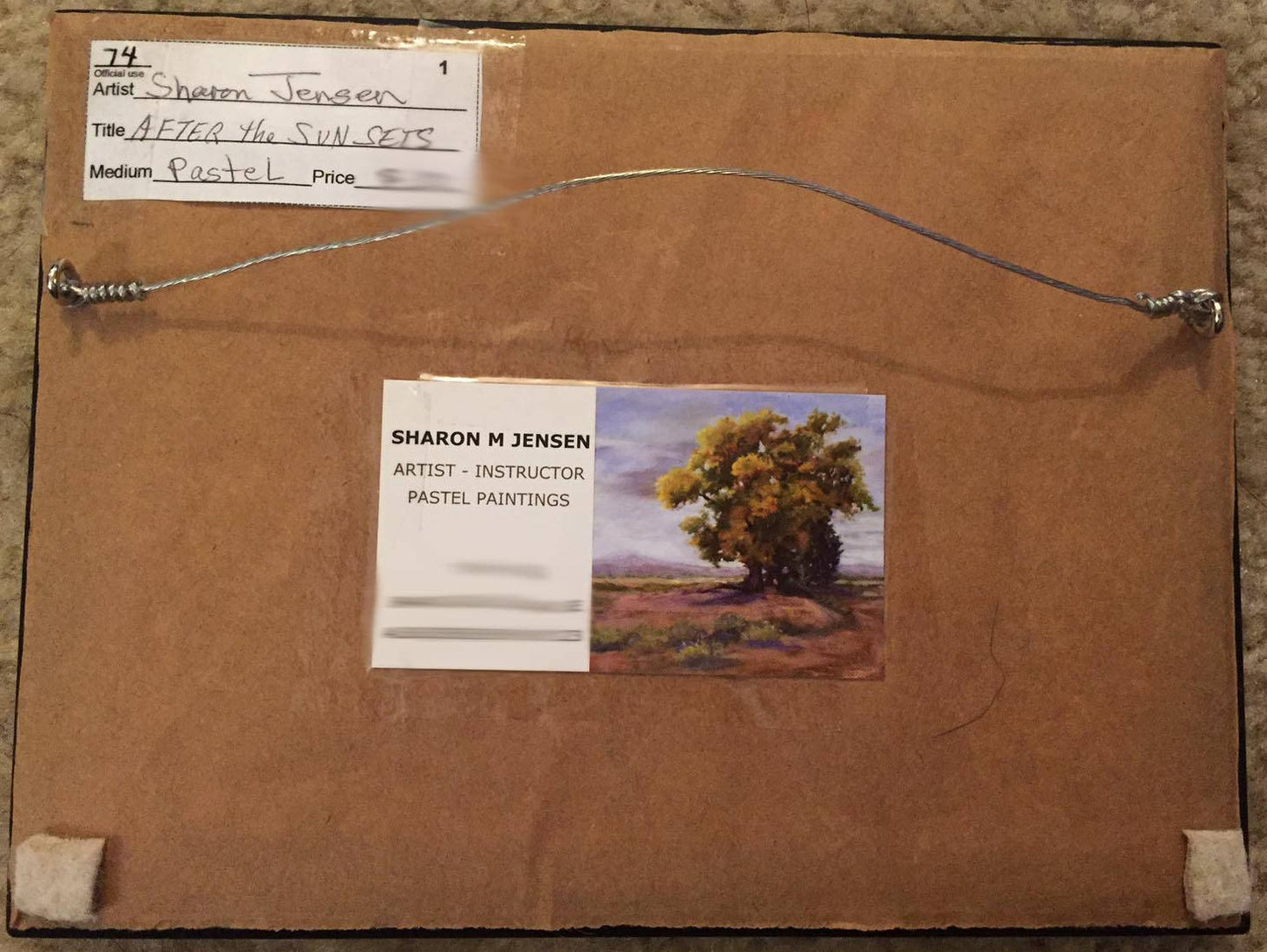 Original Miniature Pastel Painting from New Mexico artist Sharon Jensen d