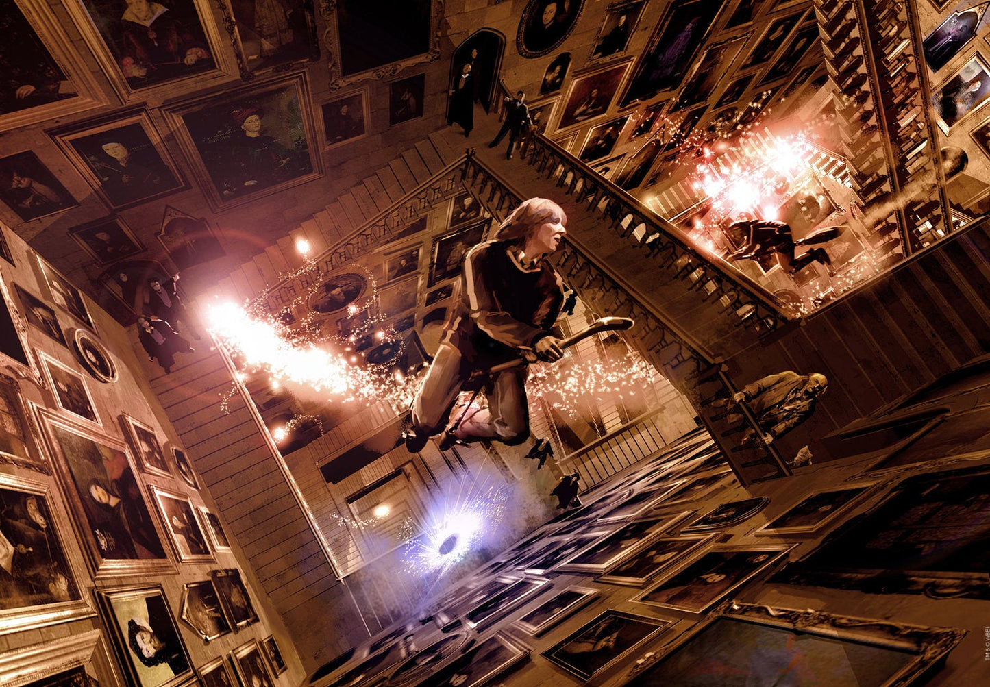 Harry Potter Twins Depart Stuart Craig SIGNED Warners Giclee on Paper Limited Ed of 500