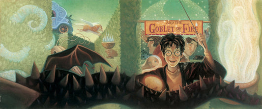 Harry Potter and the Goblet of Fire Mary GrandPre SIGNED Bookcover Giclee on Fine Art Paper Limited Edition of 500