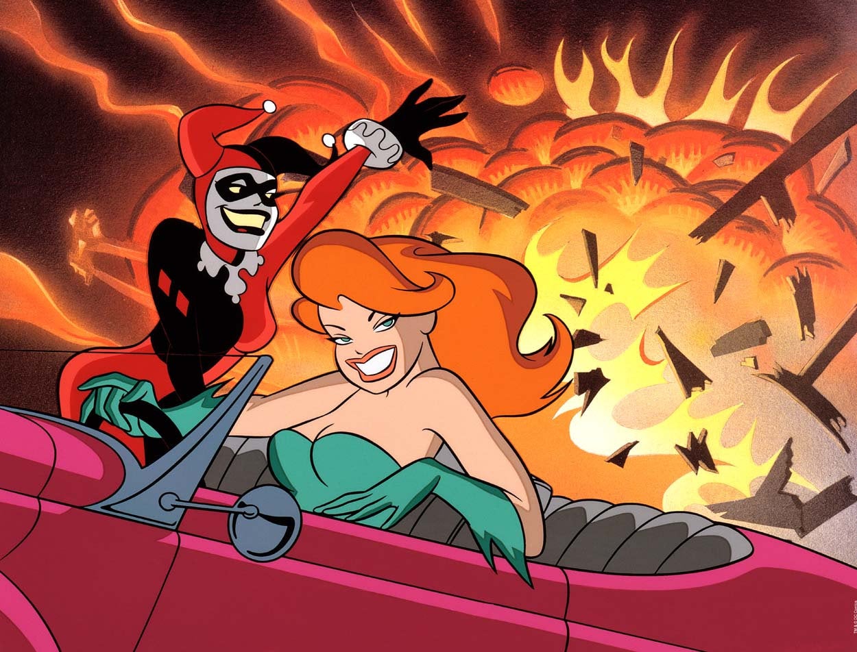 Bruce Timm SIGNED Girls Night Out Harley Quinn n Ivy DC Giclee Limited Ed of 100 PROOF version