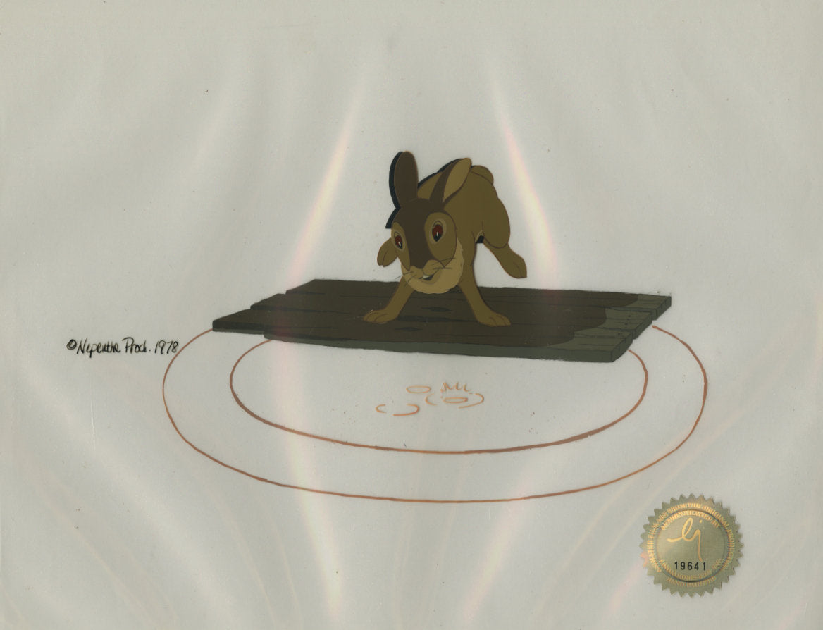 Watership Down BLACKBERRY 1978 production animation cell LJE Seal COA 28-3