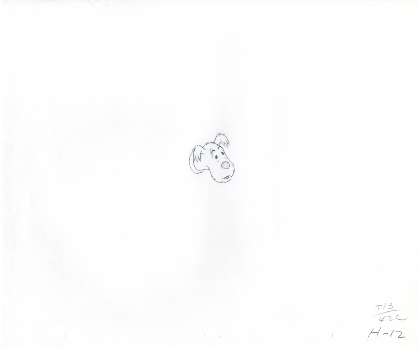 Herge Adventures of Tintin Snowy Cartoon Animation Cel Drawing 1957 to 64 12