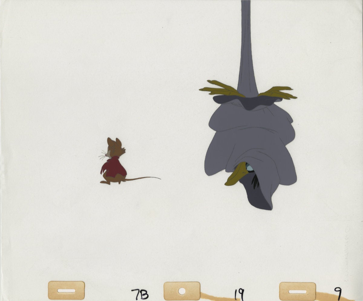 Don Bluth Secret of NIMH Mrs. Brisby Jeremy 1982 Production Animation Cel FB9