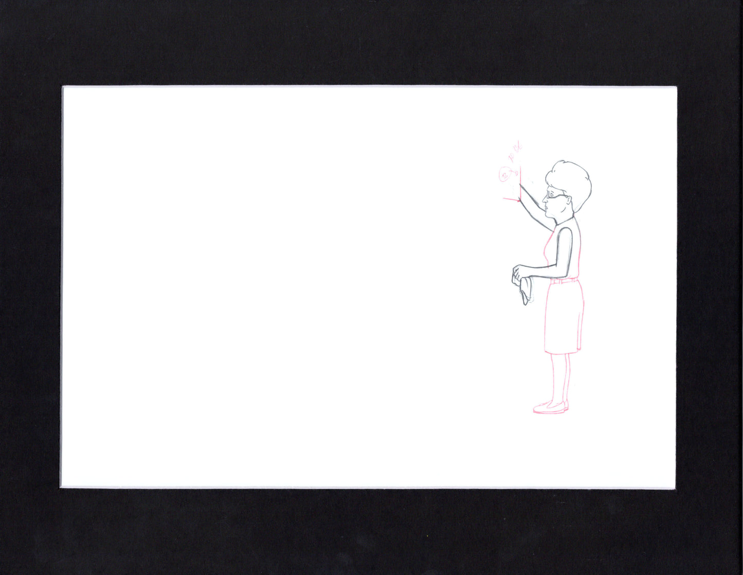 King of the Hill Peggy Hill Original Animation Production Cel Drawing from FOX A-3