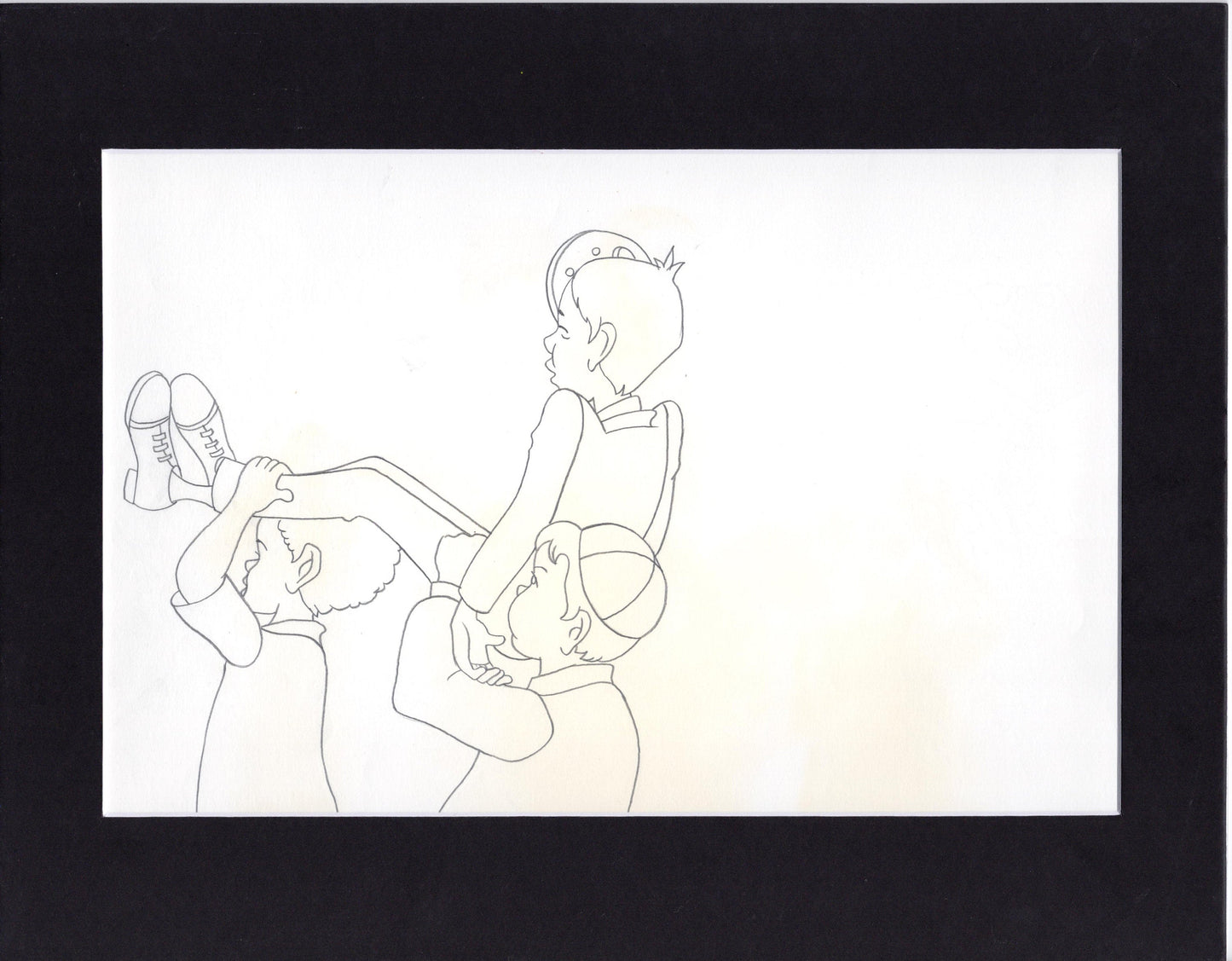 Little Rascals Production Animation Cel Drawing with Alfalfa from Hanna Barbera 1982-83 165