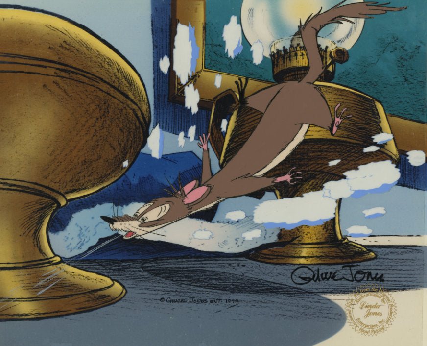 Rikki Tikki Tavi Original Production Cel Signed by Chuck Jones from 1975 with COA and Seal Used to Make the Film 610