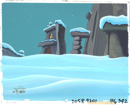 Flintstones Animation Cartoon Background Hanna Barbera 1994 Christmas Carol 42