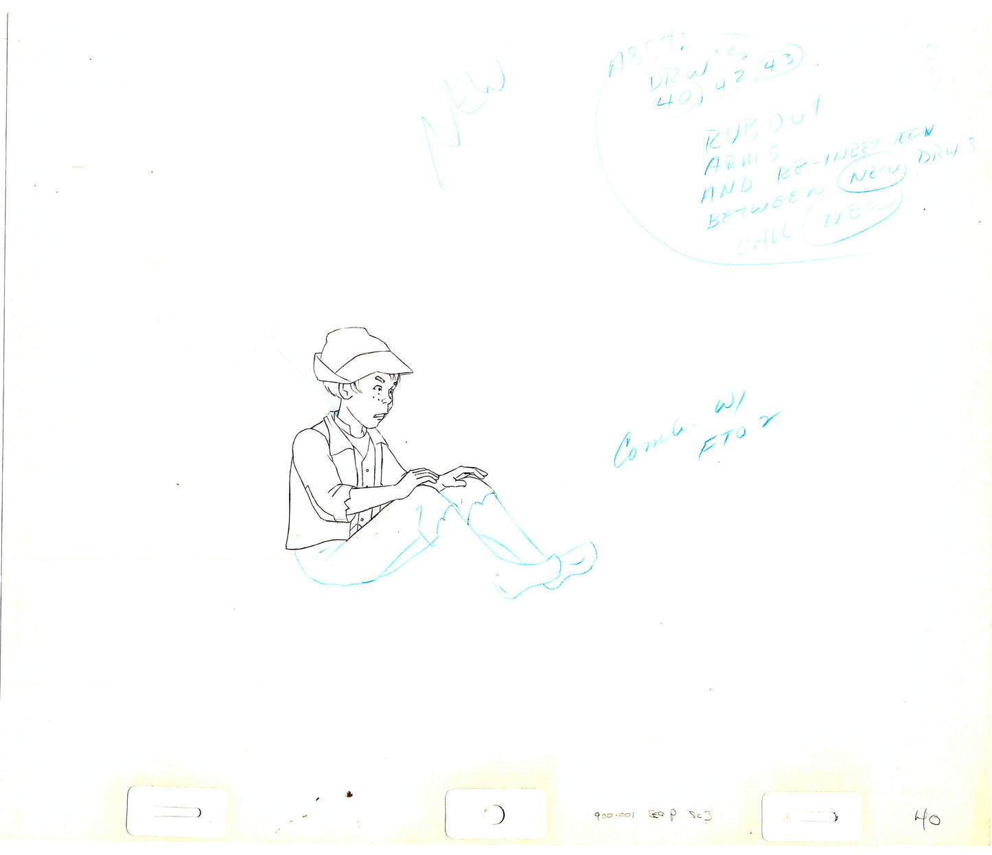 1982 Heidi's Song Peter Production Animation Cel Drawing Hanna Barbera m15
