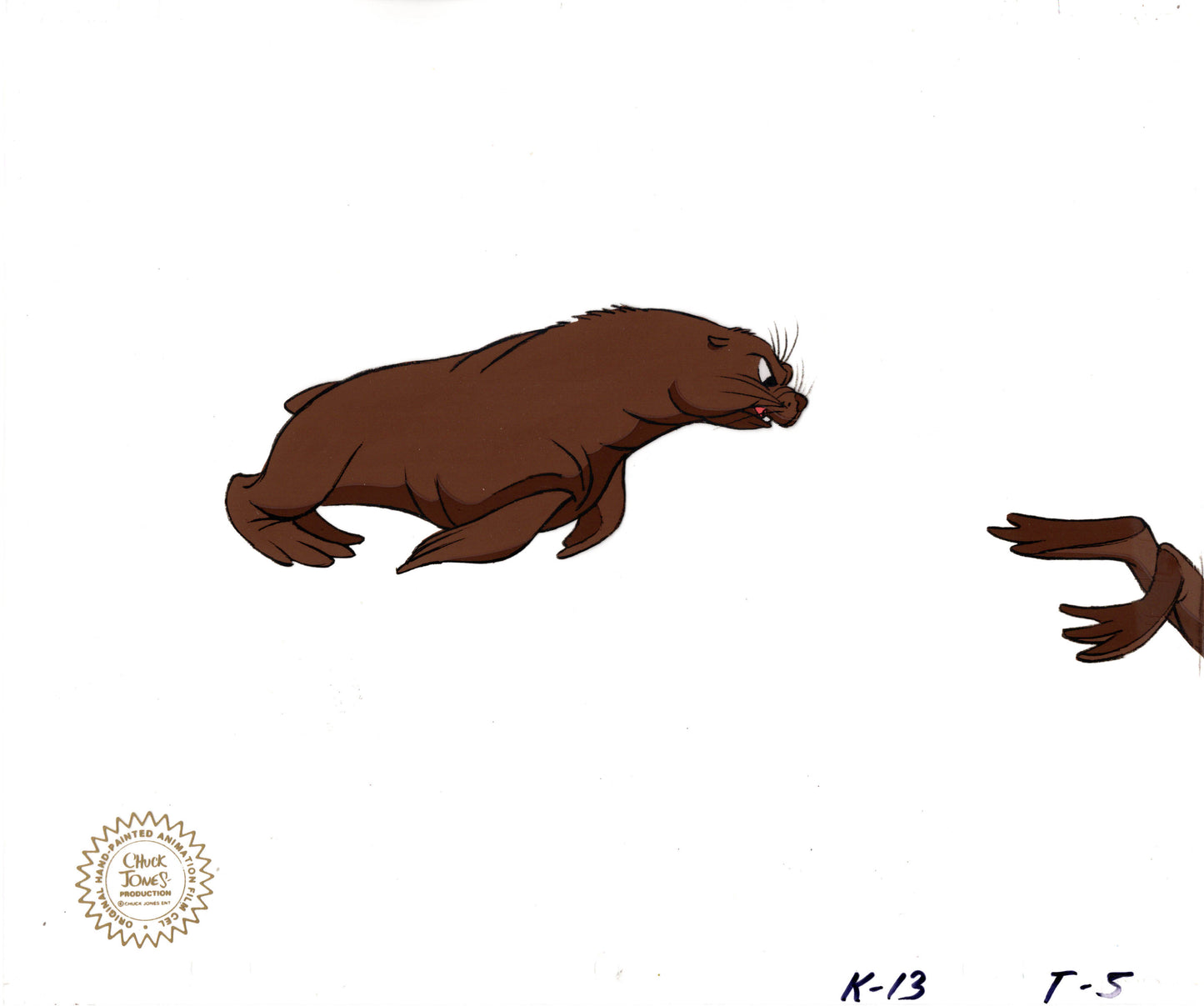 The White Seal Chuck Jones Original Production Cartoon Animation Cel from 1975