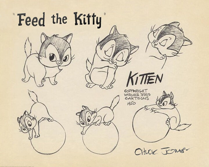 Chuck Jones Feed the Kitty III 2020 Warner Brothers Limited Edition Cel AND PRINT of 52