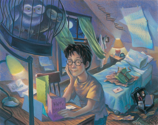 Harry Potter Counting the Days Mary GrandPre SIGNED Giclee on Fine Art Paper Limited Edition of 250