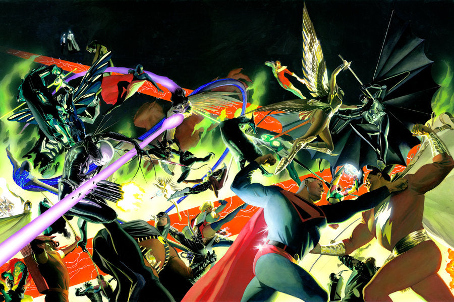 Alex Ross SIGNED Kingdom Come War Giclee Print on Paper Limited Edition