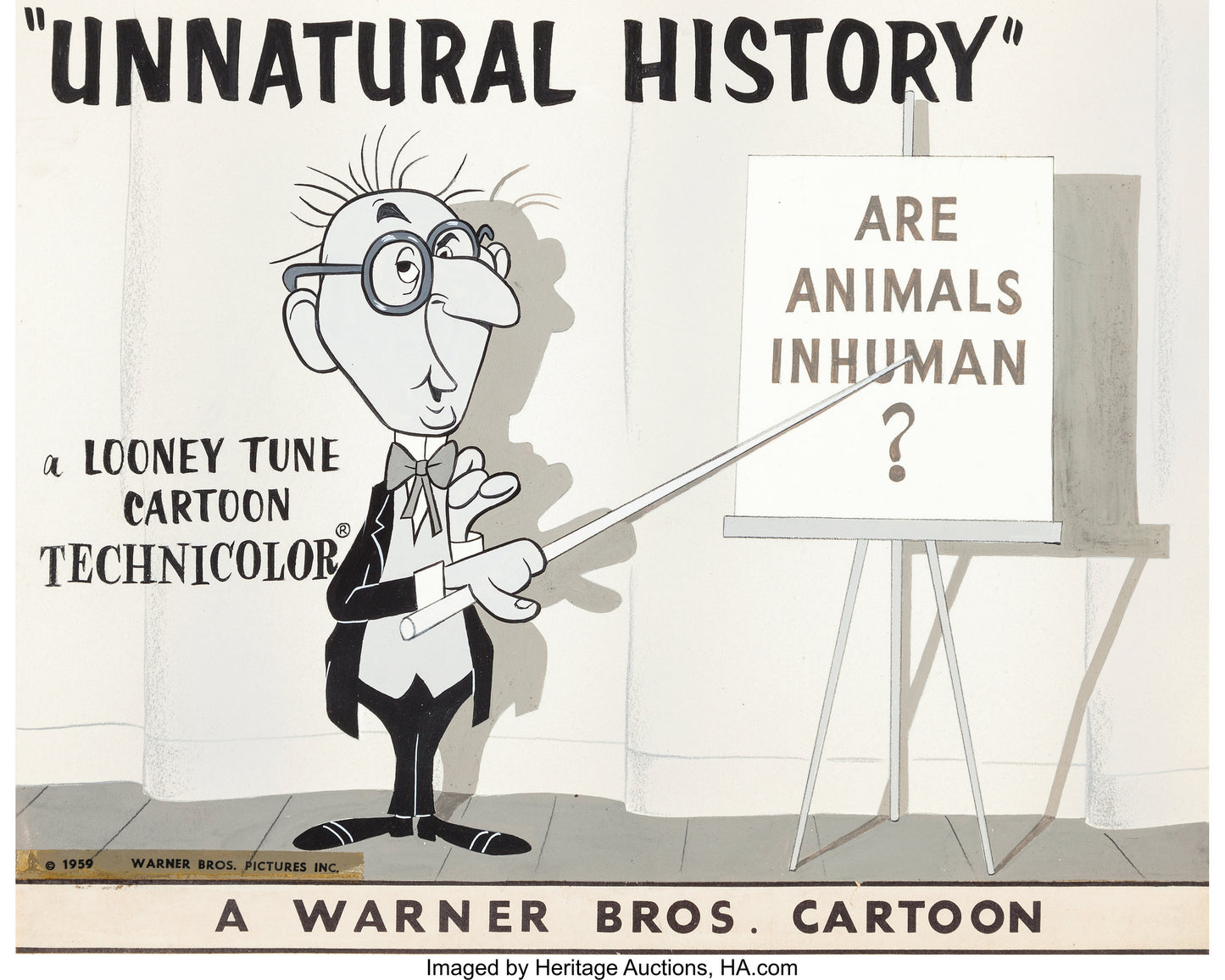 1950's Looney Tunes Mike Maltese Original Production Publicity and Lobby Card Sketch Warners Brothers from Willie Ito Estate 3