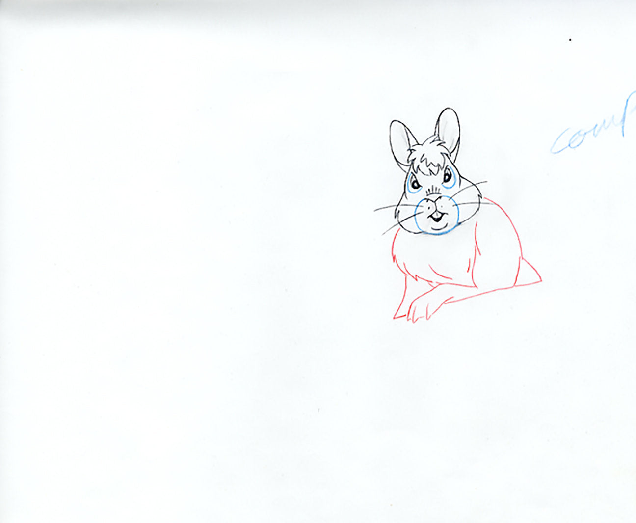 Watership Down 1978 Production Animation Cel Drawing with Linda Jones Enterprise Certificate of Authenticity 022-20