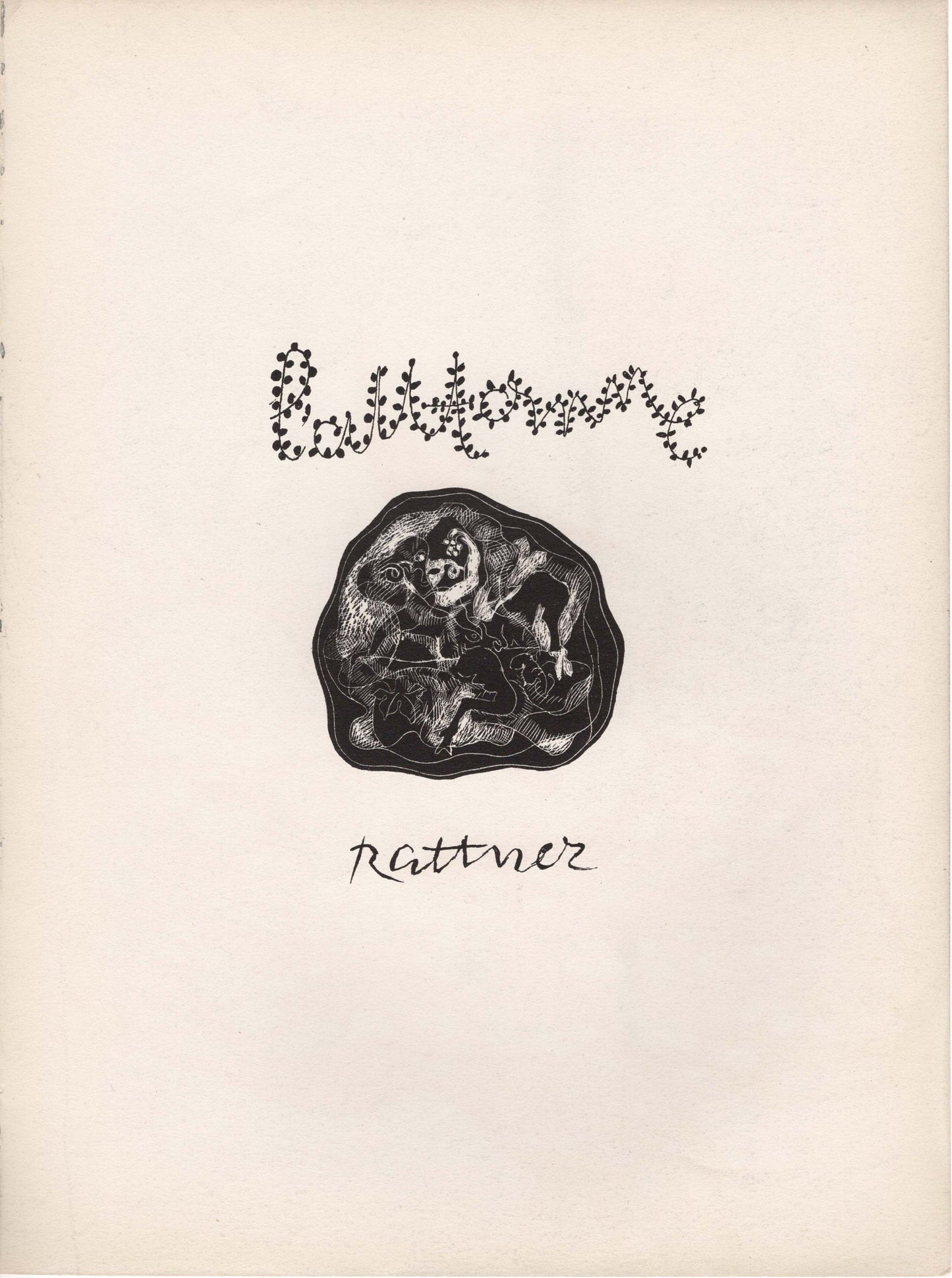 Abraham Rattner First State Original Lithograph Print from Verve 1938 Teriade and Mourlot Vol 1 No. 3