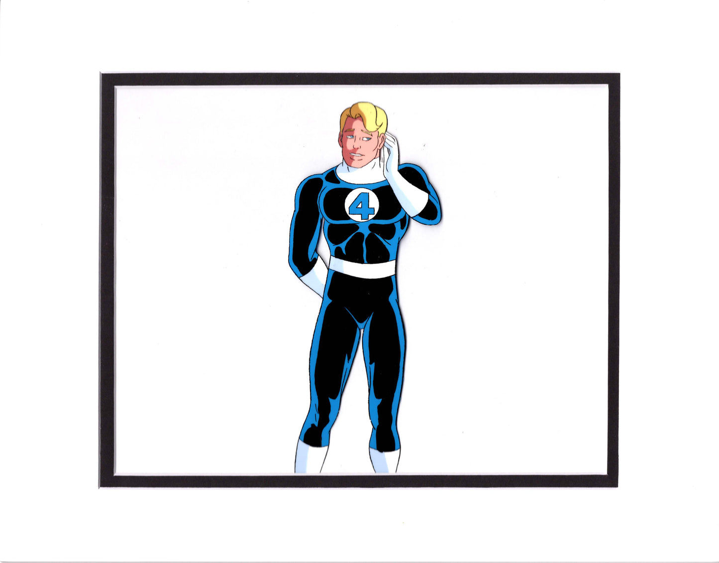 Fantastic Four Johnny Storm Original Production cel and drawing 1994 Marvel 10
