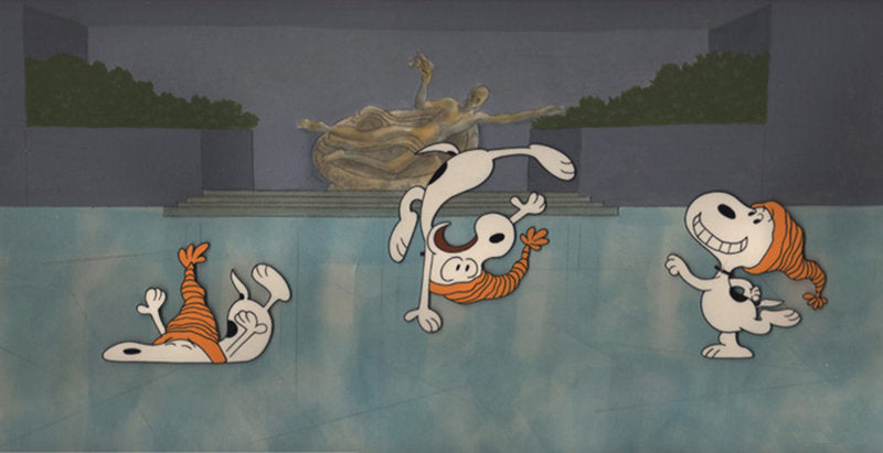 PEANUTS Snoopy's Follies Limited Edition of 150 Animation Cel Signed by Bill Melendez mlc09