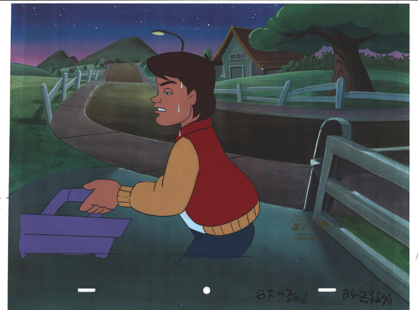 Back to the Future Original Production Animation Cel Universal Cartoon 1991-2 235a