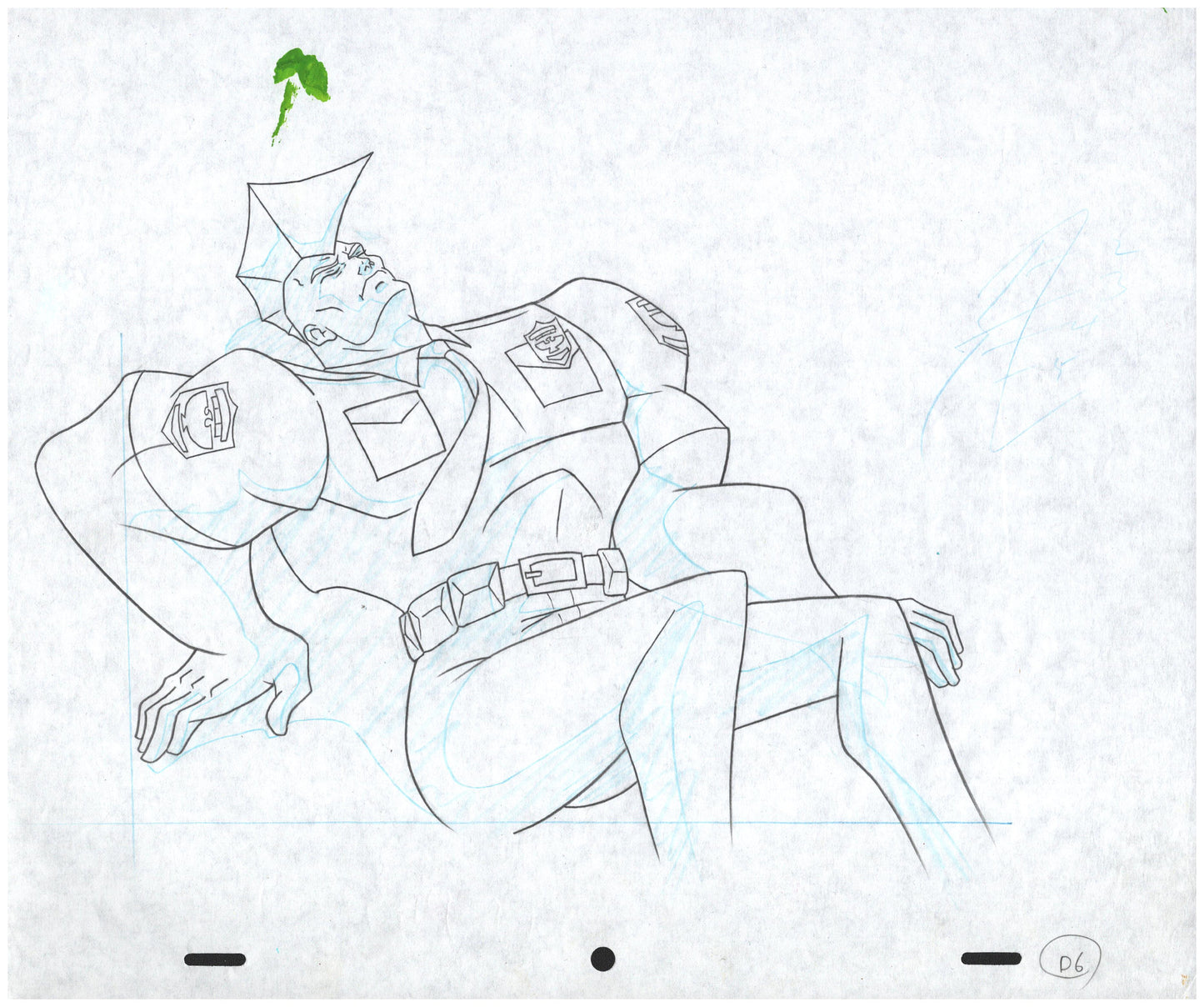 Savage Dragon Production Animation Cel and drawing Universal 1995-6 d6