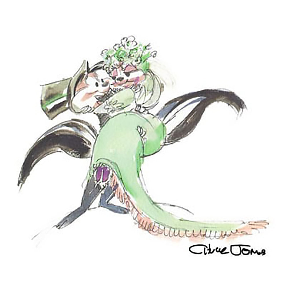 Chuck Jones Aromantic with Pepe Le Pew Warner Brothers Giclee on Paper  Limited Edition of 750