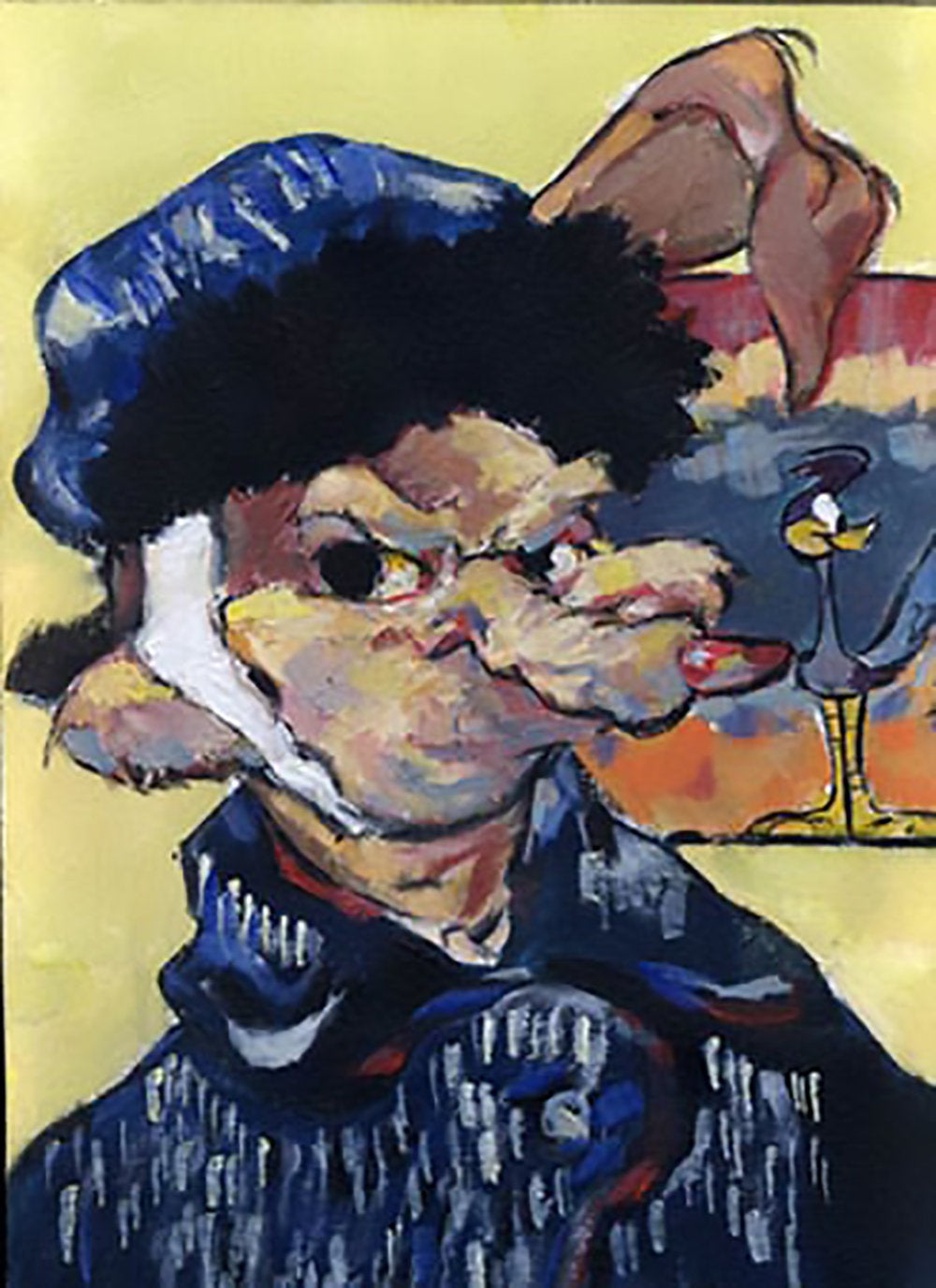 CHUCK JONES Wile E Van Gogh Road Runner Warner Brothers Canvas Giclee Print Limited Edition of 400 - SML